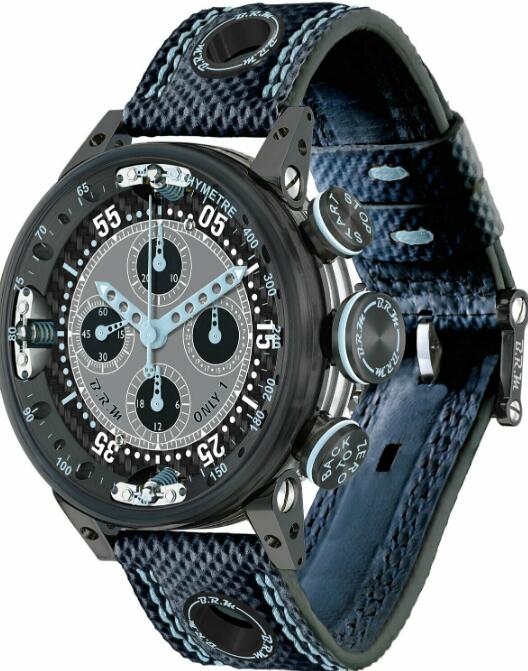 BRM Chronograph Quantieme Perpetual Black Blue V12SA-46-DTQ-BLC Replica Watch